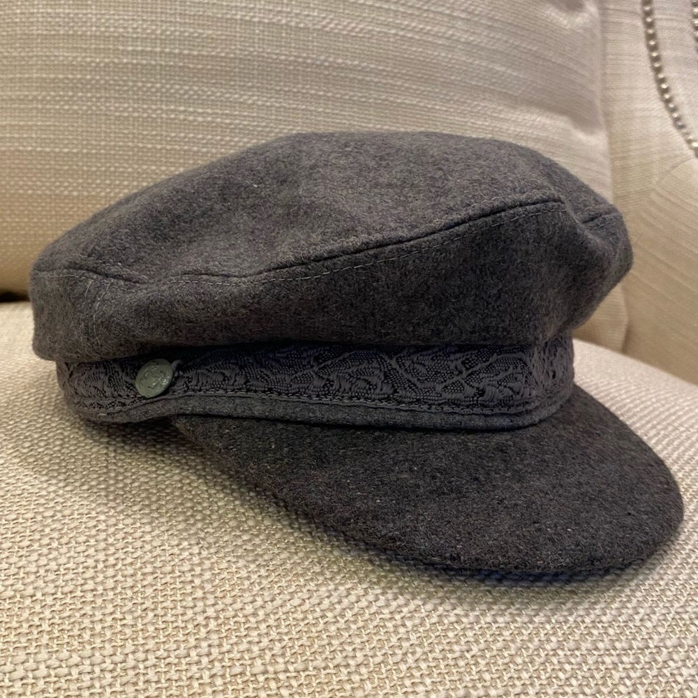 Greek Fisherman’s Gray Mens Wool Hat / Made by Aegean/ Size 55 - 6 7/8